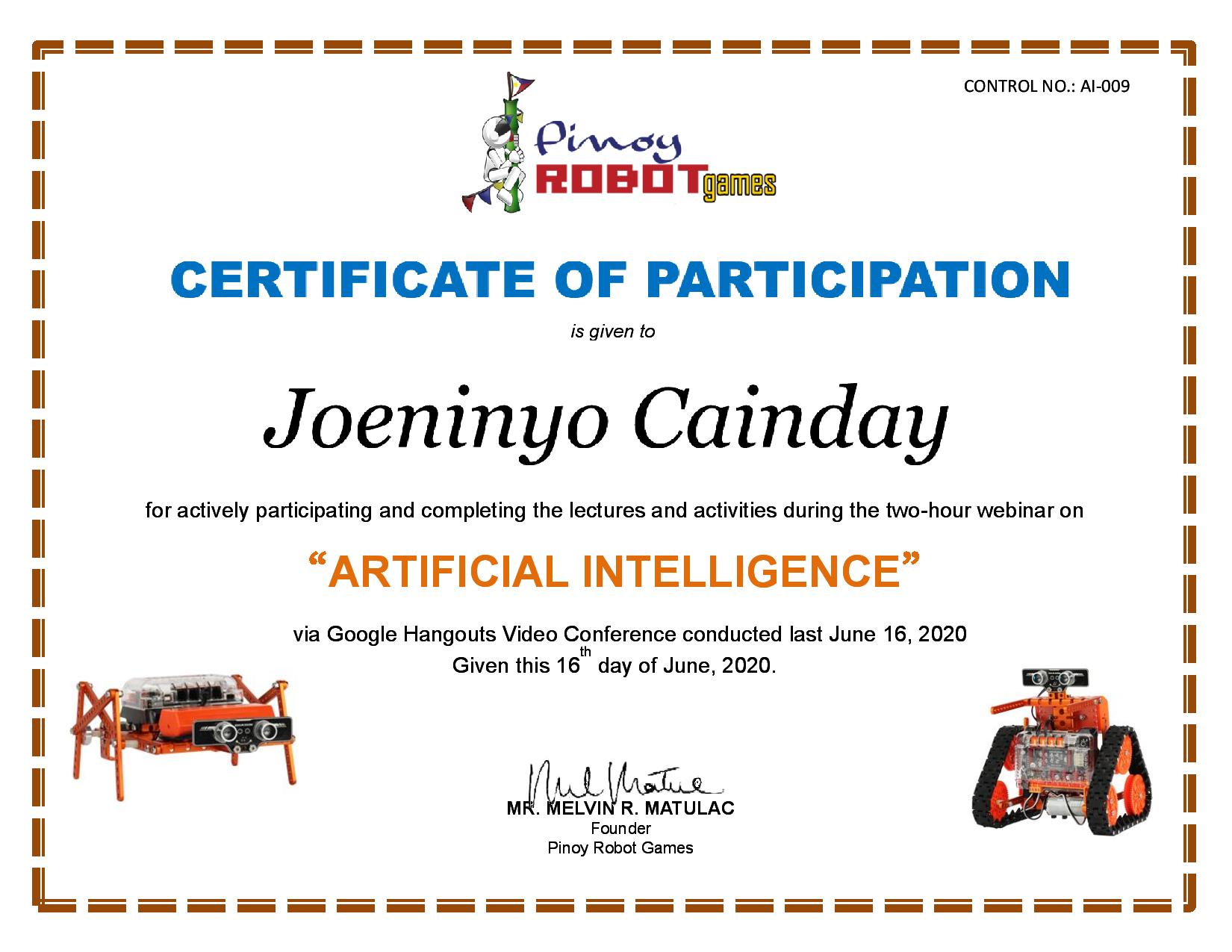 Pinoy Robot Games AI