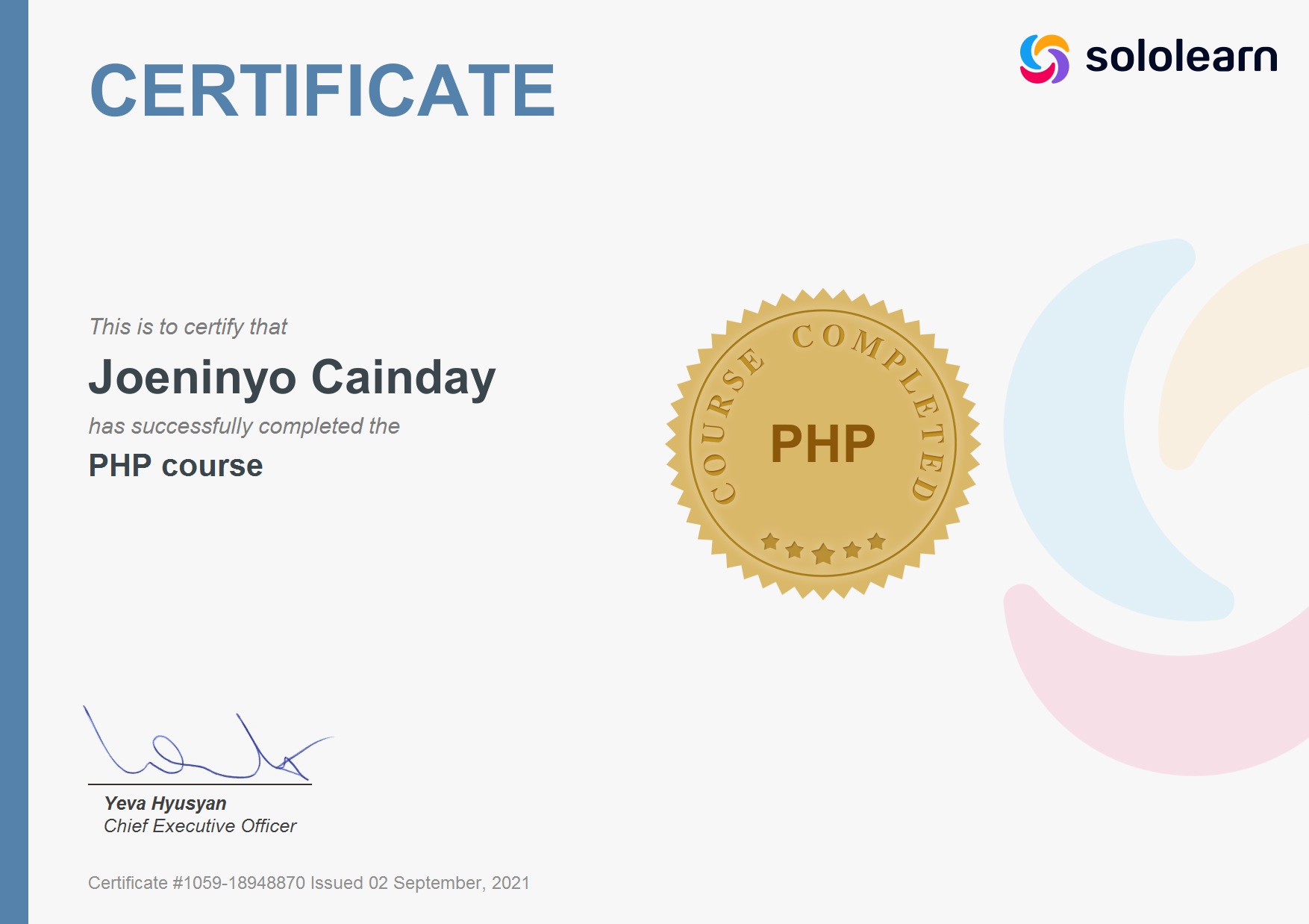 SoloLearn PHP